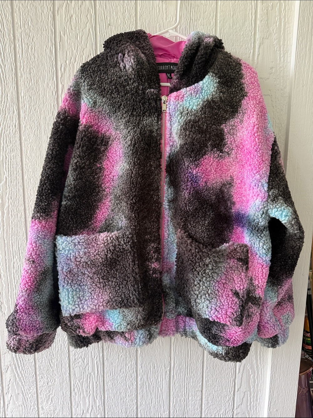 Dolls Kill Current Mood Oversized Sherpa Jacket Coat sz M